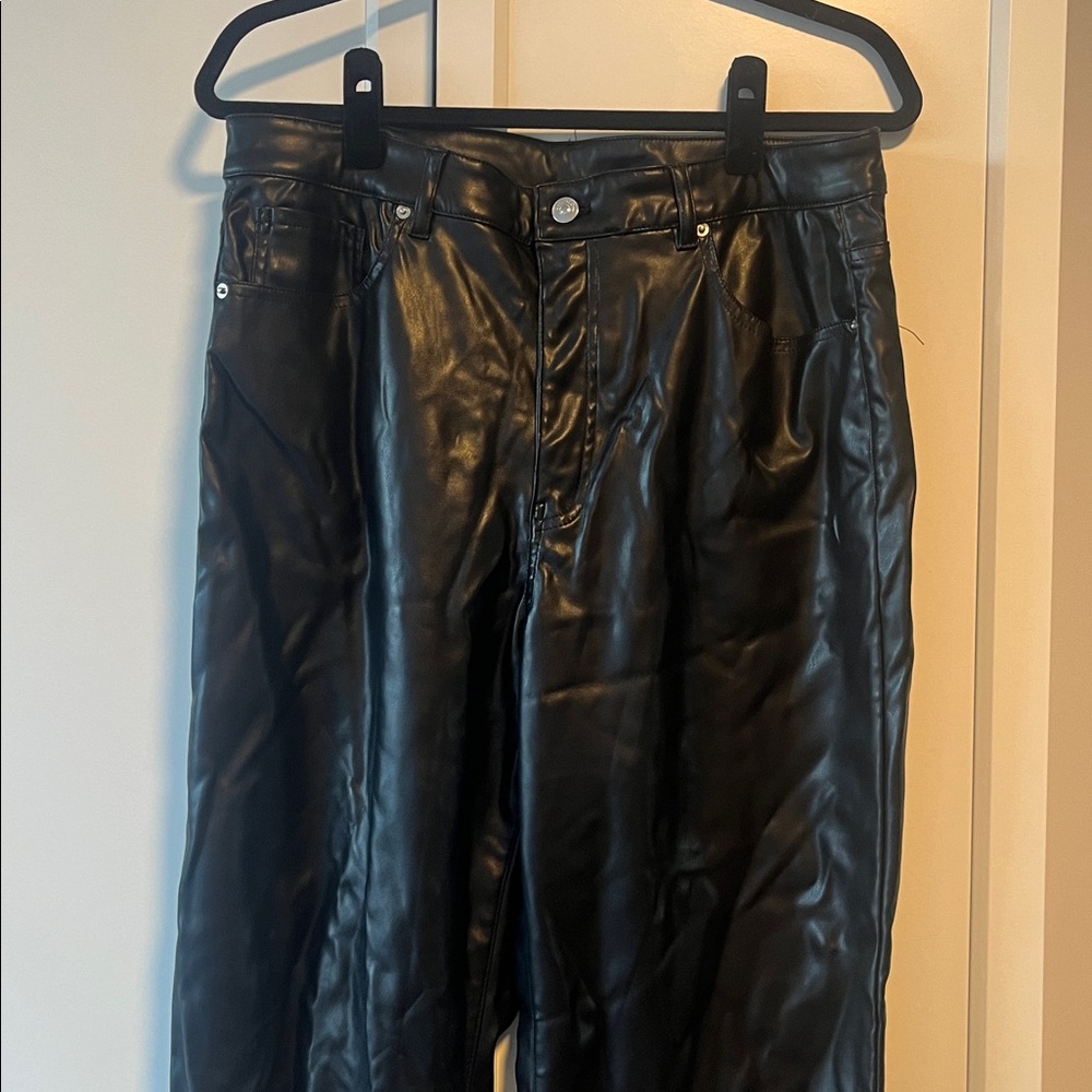H&M Faux Leather Pants
